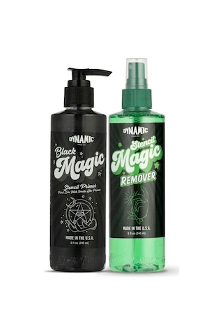 Dynamic Stencil Magic Set Transfer Jeli Ve Stencil Temizleyici Seti 8oz - 240 Ml