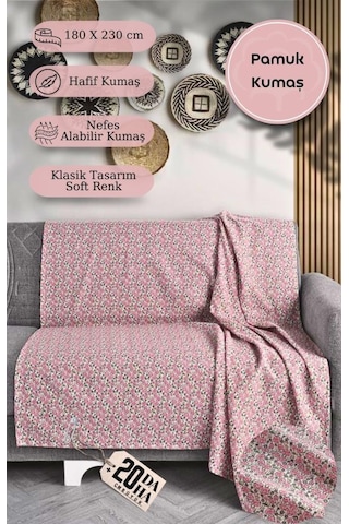 Tek Kişilik Baskılı Pike Koltuk Örtüsü Breeze 180x230 Cm Açık Sarı