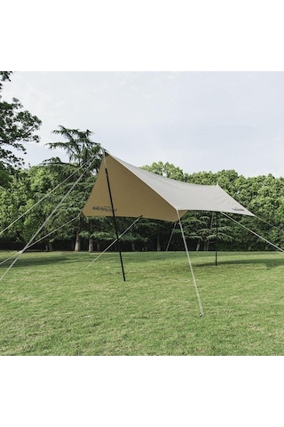 Naturehike Square Glamping 3x5 Mt Tarp Güneş Ve Rüzgar Koruma Tentesi Bej