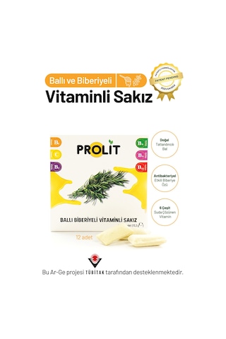Prolit Ballı Biberiyeli Vitamin Destekli Fonksiyonel Sakız 3 Lü Avantaj Paketi