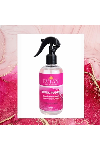 Evtan Life&home Bebek Pudrası Kokulu Oda Ve Tekstil Spreyi Oda Kokusu Room Spray 250 Ml Bebek Pudrası