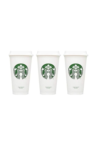 Starbucks Yeniden Kullanılabilir Seyahat Kupası 473ml Beyaz