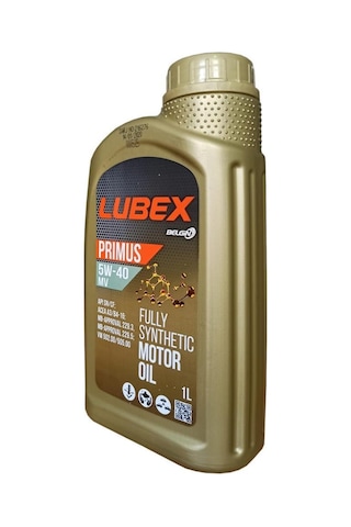 Lubex Primus 5W-40 Mv Tam Sentetik Motor Yağı 2 x 1 L