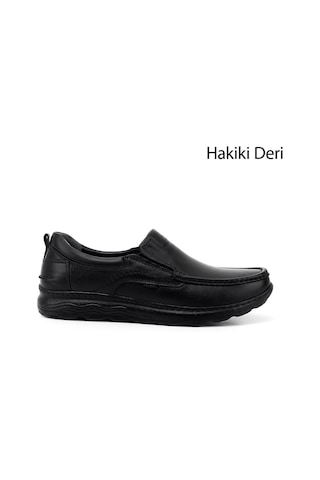 Gönderi(R) Erkek Siyah Hakiki Deri Comfort Ayakkabı Ddma79542802 Siyah