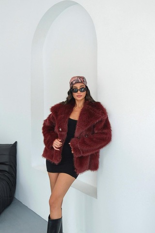 Myloore Premium Bordo Kürk Mlb080