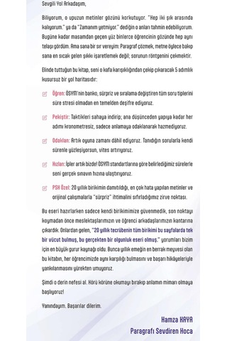 Paragrafı Sevdiren Hoca Paragraf TYT-AYT-MSÜ-KPSS-ALES-DGS Hamza Kaya
