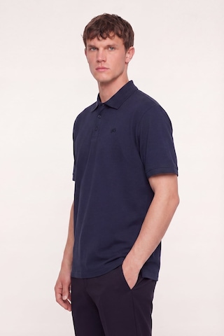 Sabri Özel Erkek Lacivert Normal Kesim Regular Fit Pamuklu Örme Basic Polo Yaka Tişört