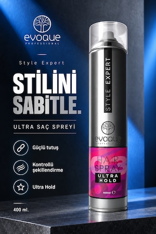 Evoque Professional Style Expert Ultra Saç Spreyi 400 ML