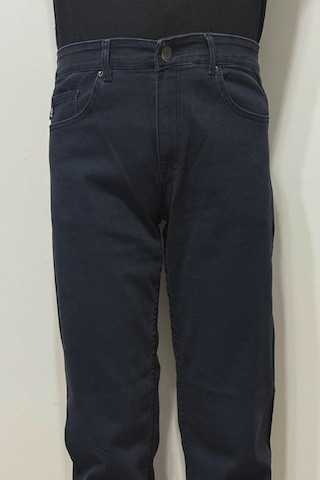 Hacker Denim Hacker Dmctekstil Erkek Lacivert Y 986 Yüksek Bel Rahat Kesim Boru Paça Jean Pantolon