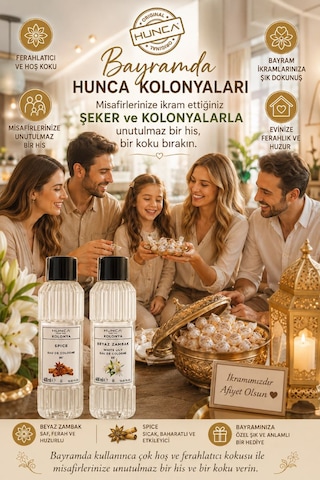 Bayram Özel Ferahlatıcı Koku, Kalıcı Etkitarçın Kolonyası+ Beyaz Zambak Kolonyası 400 Ml Ferahlatıcı Ve Zarif Çiçek Kokusu