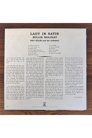 Billie Holiday & Ray Ellis And His Orchestra Lady In Satin