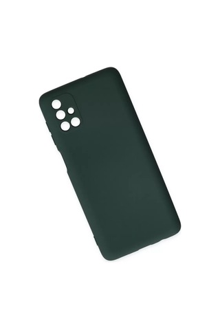 Mey Najmaddin Samsung Galaxy Uyumlu M51 Kılıf Nano İçi Kadife Silikon - Koyu Yeşil Najmaddin Diğer
