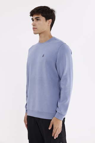 Rowinger Modal Karışımlı Yumuşak Dokulu Rahat Kalıp Esnek Kullanım Sunan Sweatshirt Lightblue