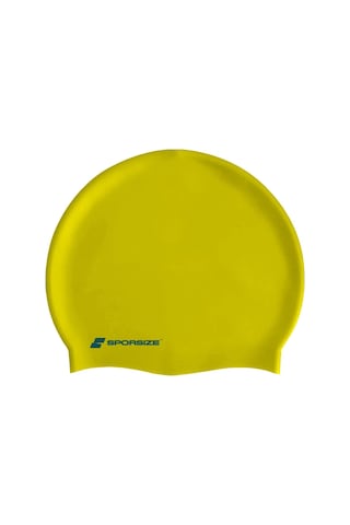 Silicone Swimming Cap - Deniz Ve Havuz Silikon Yüzücü Bonesi Sarı