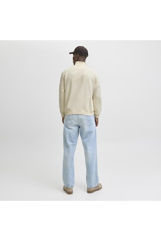 Jack & Jones Erkek Yarim Fermuarli Dik Yaka Sweatshirt - Norrebro - 12282899 Antique White