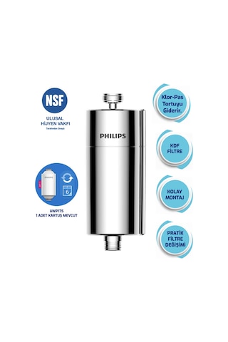 Philips Duş Filtresi Cilt ve Saç Dostu Awp1775ch Krom