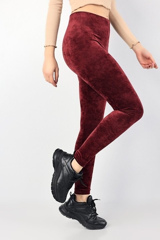 Winmoda34 Kadıfe Tayt Fusya