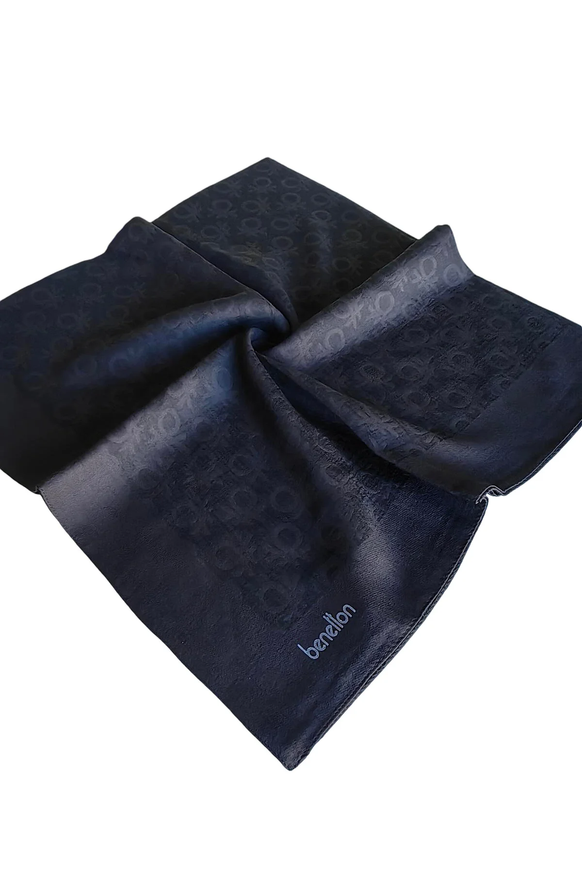 United Colors Of Benetton Benetton Elegante Monogram Eşarp 1024 Siyah