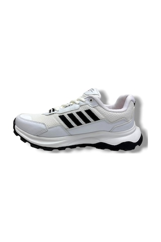 Best Of 2045-26 Anorak Deri Anatomik Erkek Sneaker Beyaz Siyah