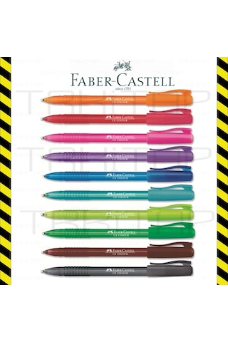 Faber Castell Renkli Tükenmez Kalem 5 Farklı Renk Set