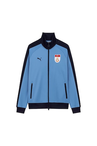 788201-82 Puma Gs T7 Galatasaray Retro Erkek Ceket Mavi 788201-82 Mavi