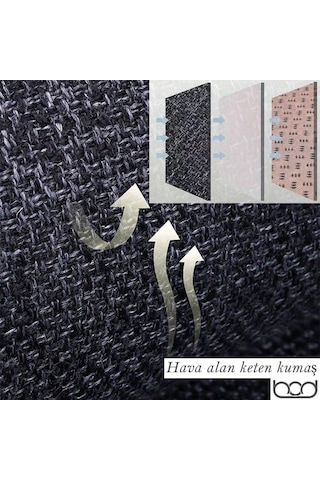 Bod Oto Koltuk Koruyucu Keten Minder Cepli 3 Lü Set Taba