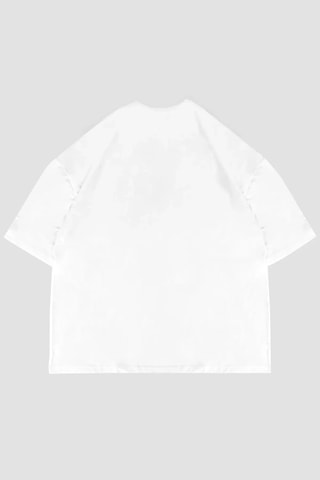 Tarzsokak We Born Baskılı Beyaz Oversize Unisex