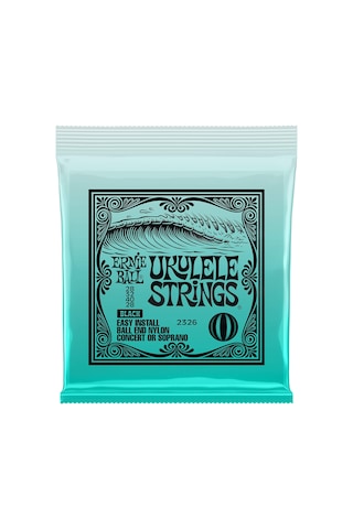 Ernie Ball Konseri/soprano Ball End Naylon Ukulele Telleri - Siyah