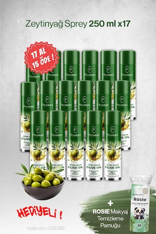 Premium 17 Al 15 Öde, 250 Ml Zeytinyağ Sprey, Hediyeli
