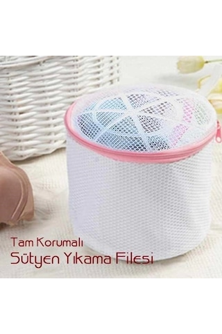 Sütyen Yıkama Filesi Tam Korumalı Hassas Çamaşır Yıkama Aparatı K0