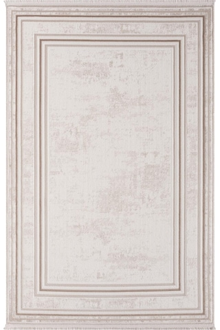Scala Sc002b Bej Halı Modern Desenli Tozu Az Akrilik Salon Halısı Yatak Odası Mutfak Koridor