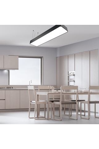 Dikdörtgen Davul Modern Led Avize Linear Armatür Lineer