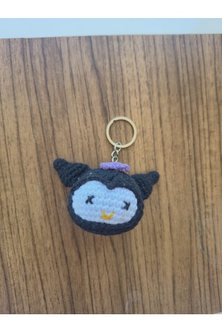 Amigurumi Kuromi Anahtarlık Altın - Siyah