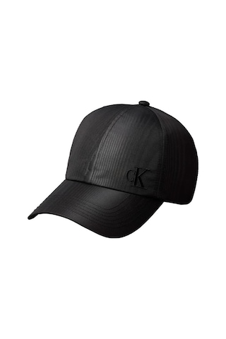 Calvin Klein Monogram Embroıdery Moıre Cap-14786 Siyah