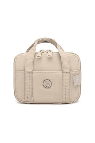 Smart Bags Mikro Poly Kumaş Askılı Mini Boy Kadın Cüzdanı 3346 Bej