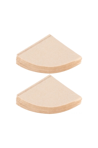 Maiyame 80 Adet Konik Tek Kullanımlık Kahve Filtresi, Dökme Kahve Yapımı İçin Pratik Ev Ve Ofis Aksesuarı V02 Modeli, 14 Kişilik Bej