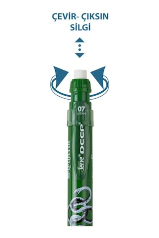 Serve Deep Versatil Kalem Harry Potter Slytherin 0.7 Mm Ergonomik Mekanik Uçlu Kalem Karışık/çok Renkli