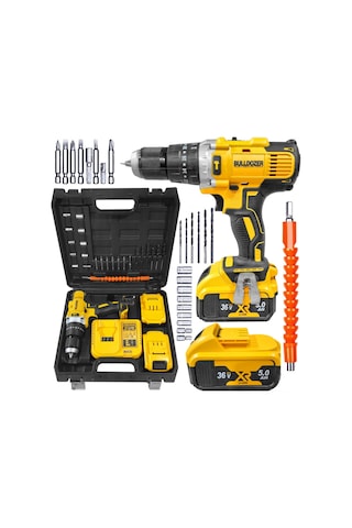 Bulldozer BPT-365X XFuel 36V 5Ah Çift Akülü Darbeli Vidalama Matkap + 24 Parça Set
