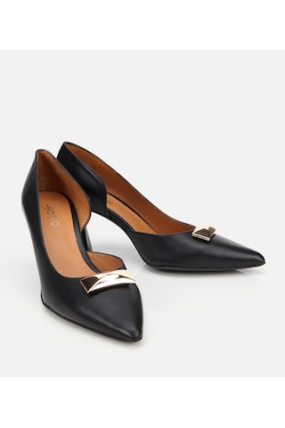 Hotiç Kadın Deri Siyah Tokalı Stiletto 01ayh304210a100 Siyah