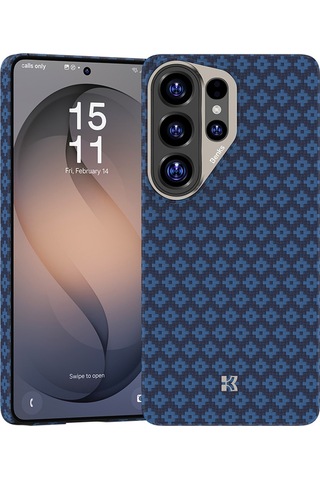 Galaxy Uyumlu S26 Ultra Uyumlu Kılıf M-safe Özellikli Benks Armorair Armorgrid Serisi Kevlar Kapak Mavi Mavi