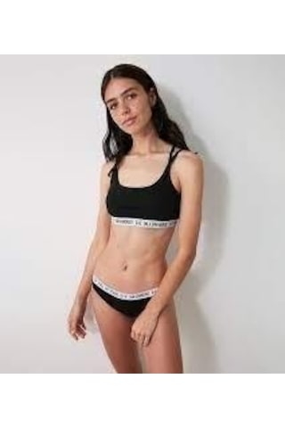 Deep Secret Siyah Kaplı Spor Bralet Takım 001