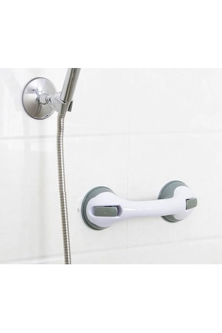 Banyo Tutacağı Vantuzlu Güvenlik Mutfak Düşme Kayma Önleyici Beyaz - Gri