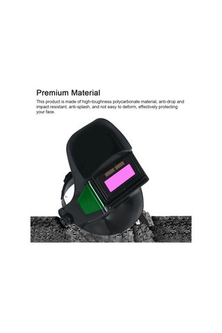 Springsun Otomatik Işık Değiştiren Elektrik Kaynaklı Maske, Geniş Görünüm Ekranı, 90 Ayarabilir Far, Çok Yönlü Korumalı, Cr2032 Pil Dahil