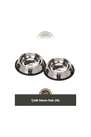 M-pets 2'li Çelik Mama Kabı M