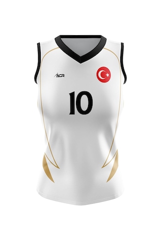 Acr Giyim Voleybol Forması Model 721 - Kişiye Özel İsim Ve Numara Yazılabilir, Dijital Baskı Tasarım Tek Üst Sarı