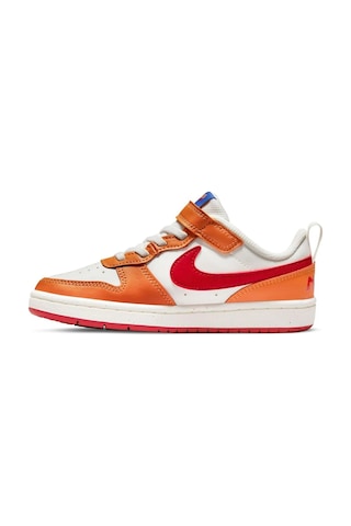 Nike Court Borough Low 2 Leather Sneaker Hakiki Deri Lastik İpli Bantlı Unisex Spor Ayakkabı Turuncu Turuncu