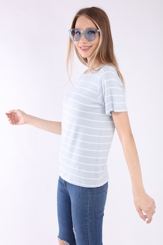 Neslice Kadın Basic Yaka Kısa Kol T-Shirt