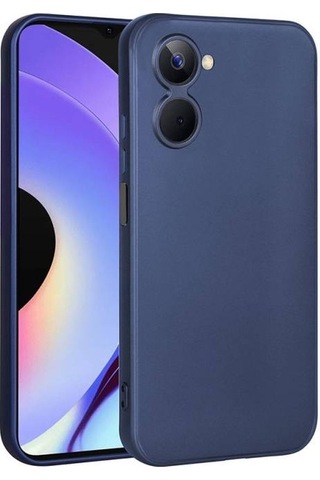 Realme 10 4g Kılıf Esnek Yapılı İnce Slim Silikon Kapak Ryc/premier Lacivert