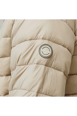 Jack&jones Sprint Puffer Colar Erkek Bej Dik Yaka Mont Bej