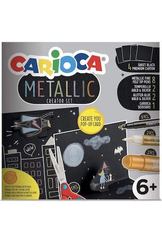 Carioca Metalik Yaratıcı Boyama Seti Çok Renkli